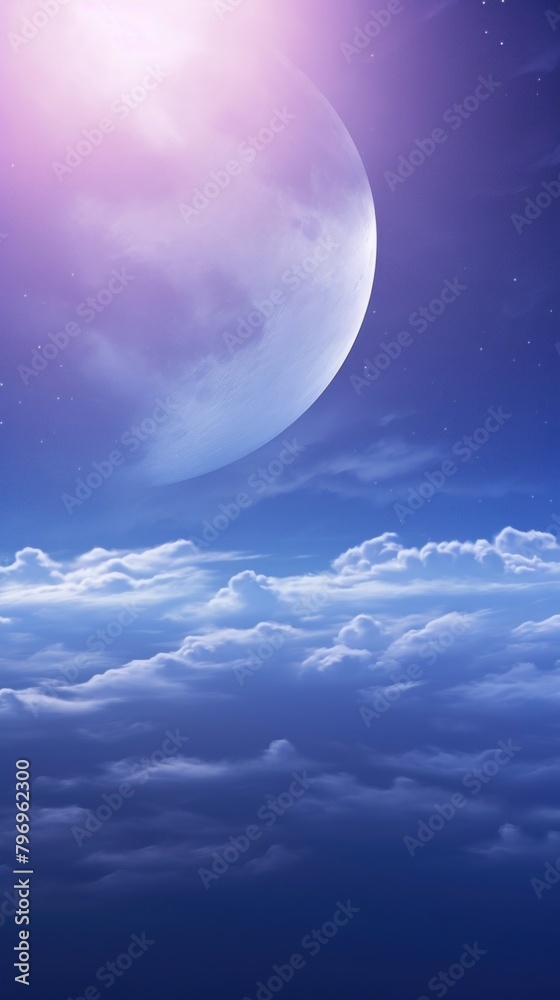 A fantasy moon background backgrounds astronomy outdoors.