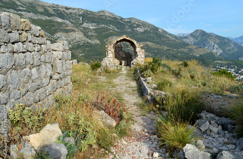 Montenegro Sutomore Haj-Nehaj fortress ruins photo