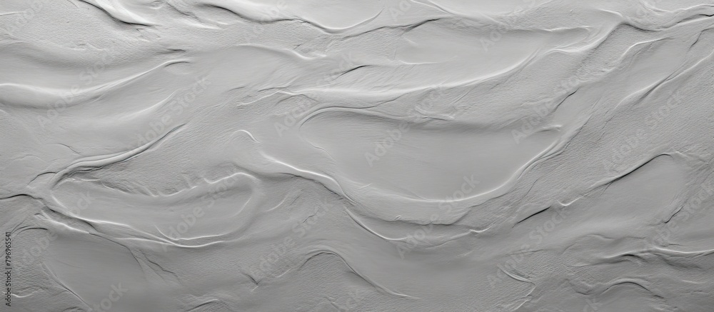 Obraz premium Close-up of white wall pattern with wavy lines