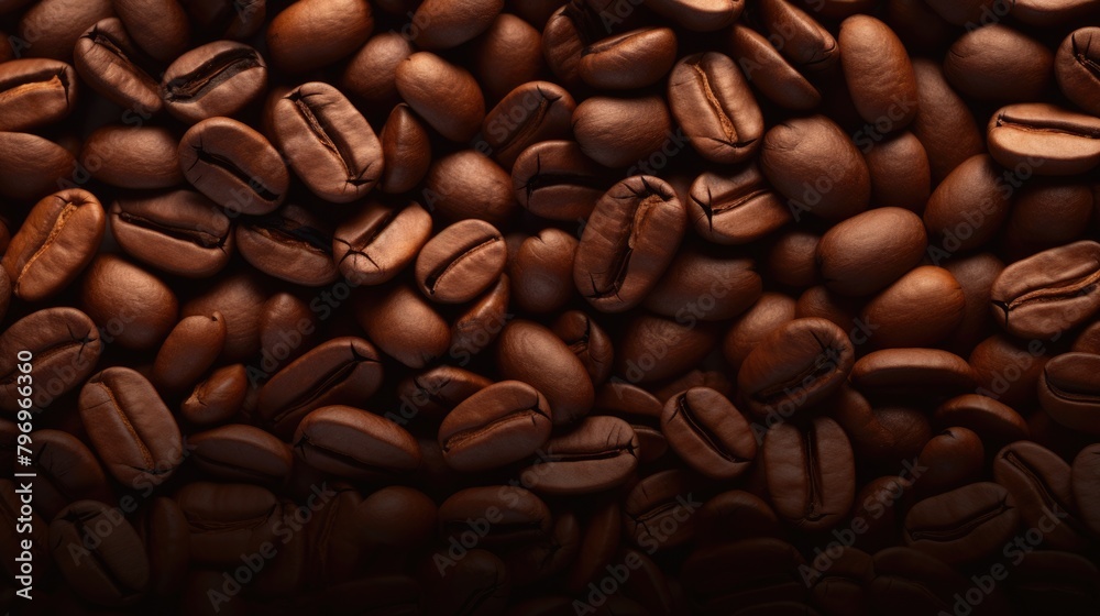 Naklejka premium coffee beans caffeine brown texture, ai