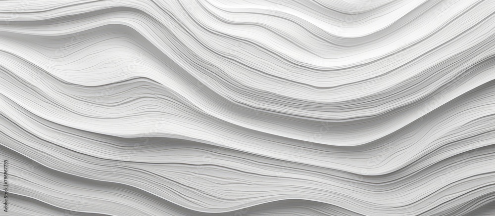 Close-up of white wall with undulating pattern