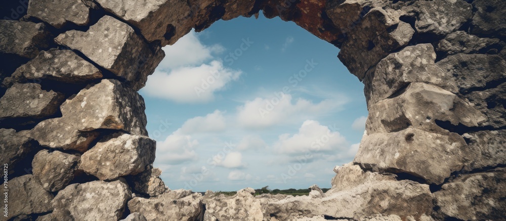 Stone Arch under Blue Sky