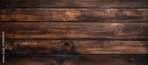 Wooden wall with a brown tint photo
