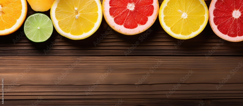 A variety of citruss showcasing limes and oranges A variety of citruss showcasing limes and oranges