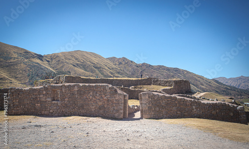 Puka Pukara ruins, Cusco Peru photo
