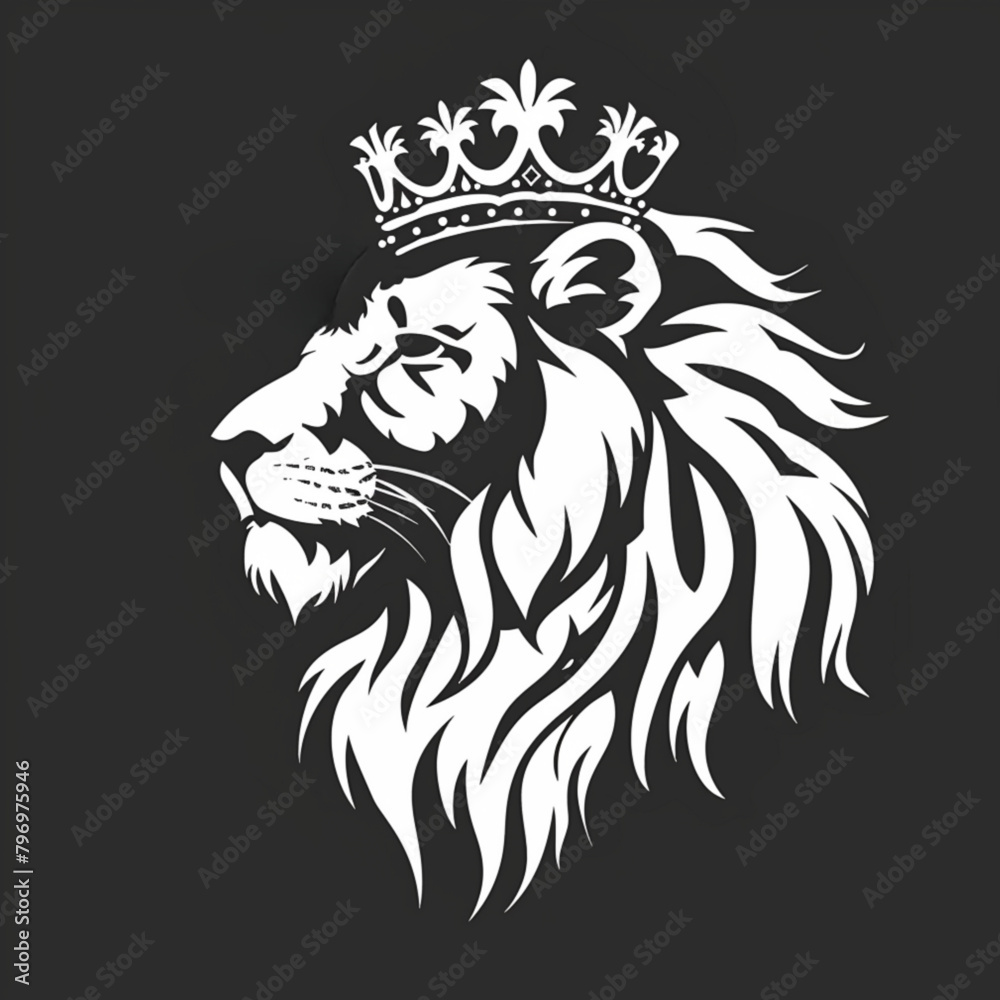 Fototapeta premium lion head vector