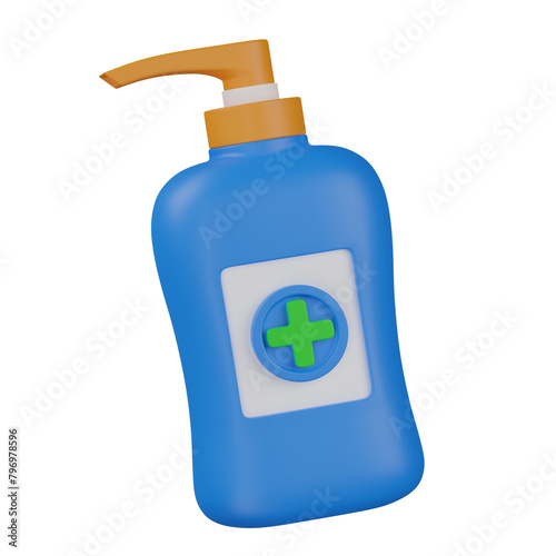 3d render Hand Sanitizer   illustration