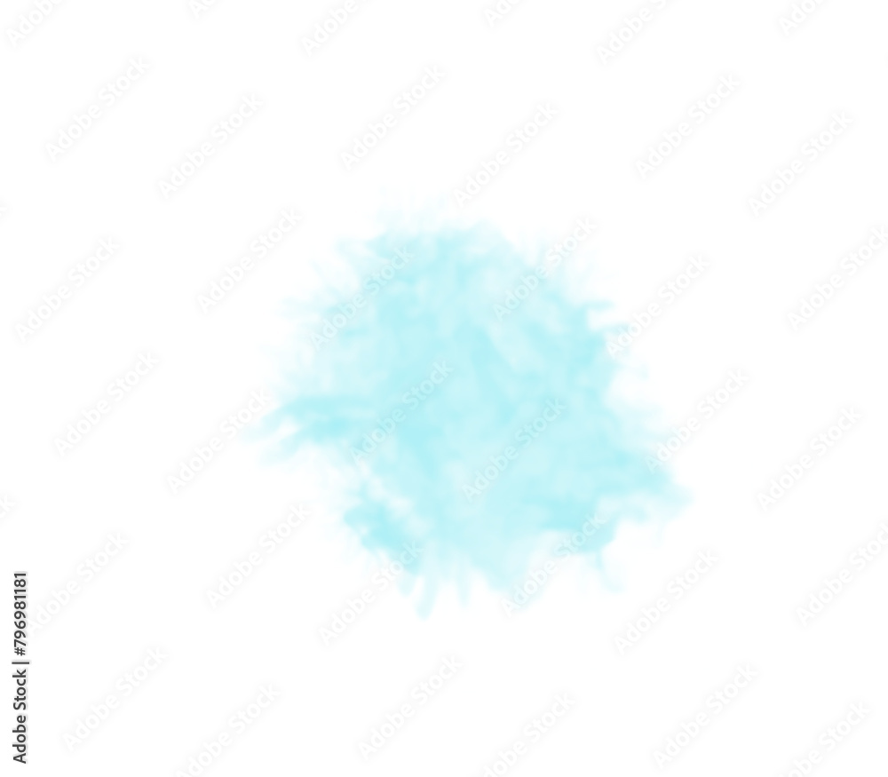 watercolor brush set for your design, Vector watercolor texture in mint color, Wet on Wet Watercolor Brushes, Abstract ocean blue brush strokes painted in watercolor on transparent background, 
