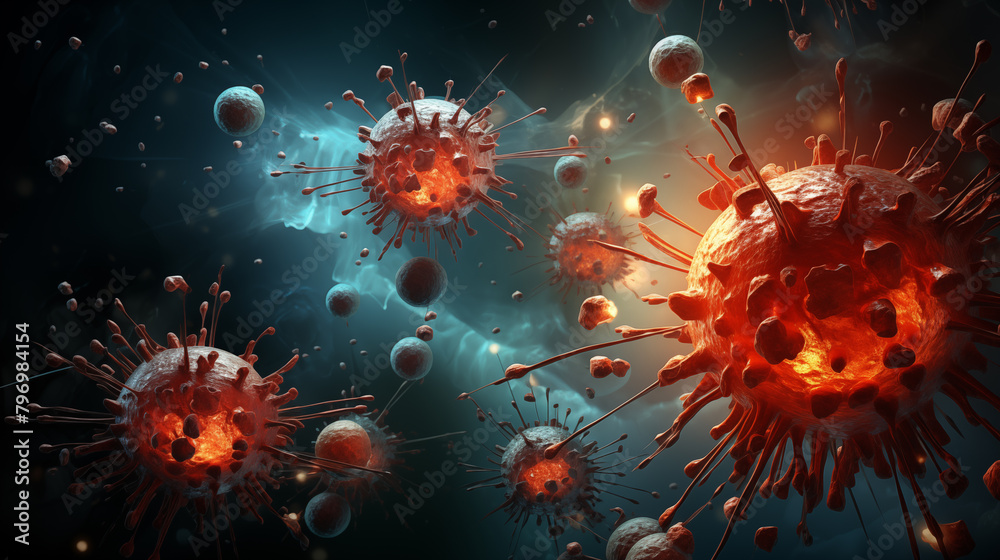 3d rendered illustration of a virus 3d rendered illustration of a virus