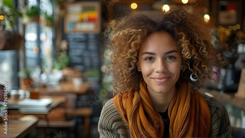 Managing Remote Work: Cheerful Hipster Freelancer in Cafe Checking Time. Concept Remote Work, Hipster Lifestyle, Freelancer Productivity, Time Management, Cafe Work Setting