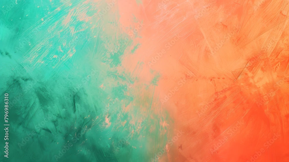 Naklejka premium Colorful abstract background with blue, orange and green smudges