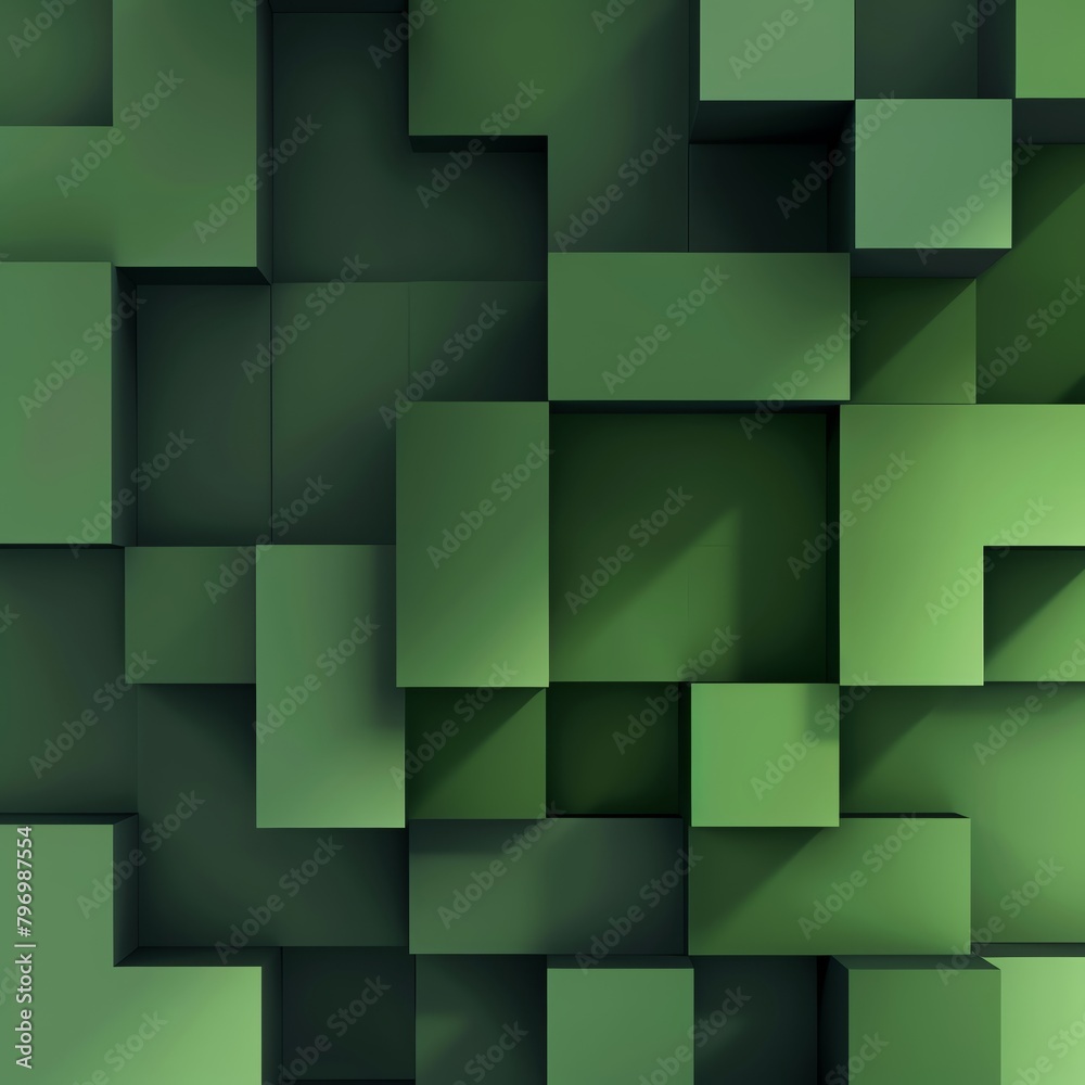 green background with blocks, high resolution, dark color backgrounds, beautiful, good vibes in the style of high detail backlighting