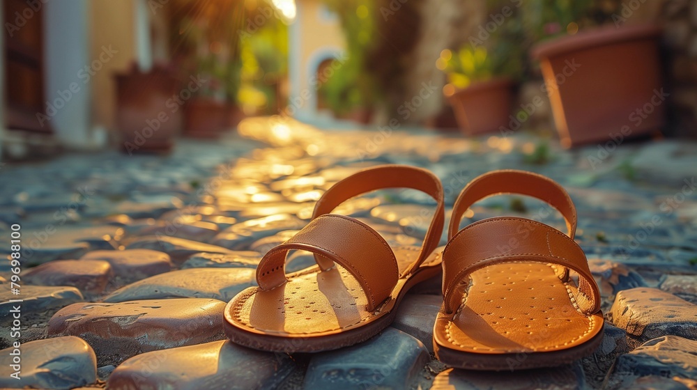 artisan leather sandals