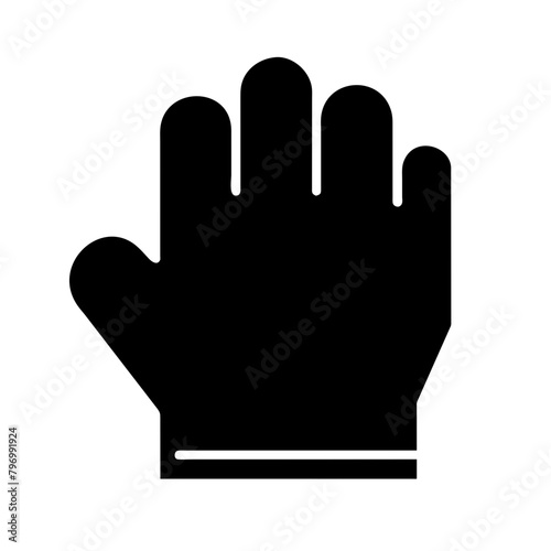 Medical gloves icon vector graphics element silhouette science symbol sing isolated illustration on a Transparent Background