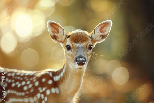Young Deer in Golden Light © Balaraw