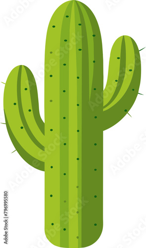 Fiesta Ready: Cinco de Mayo Mexican Cactus Icon 3D Vector Design for Vibrant Party Invitations, Transparent Background, Png, Svg photo