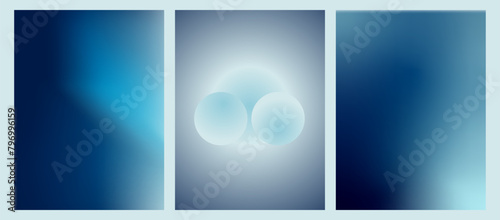 Modern covers with vibrant gradient backgrounds. Colorful design templates for a stunning collection