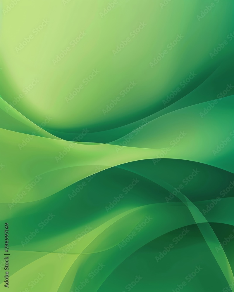 green gradient background with smooth curves and subtle gradients ...