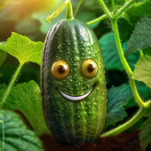 A friendly cucumber