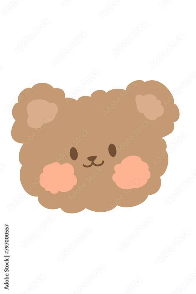 Kawaii Smiley Face Sticker: Cute Character for Any Project Kawaii Smiley Face Sticker: Cute Character for Any Project