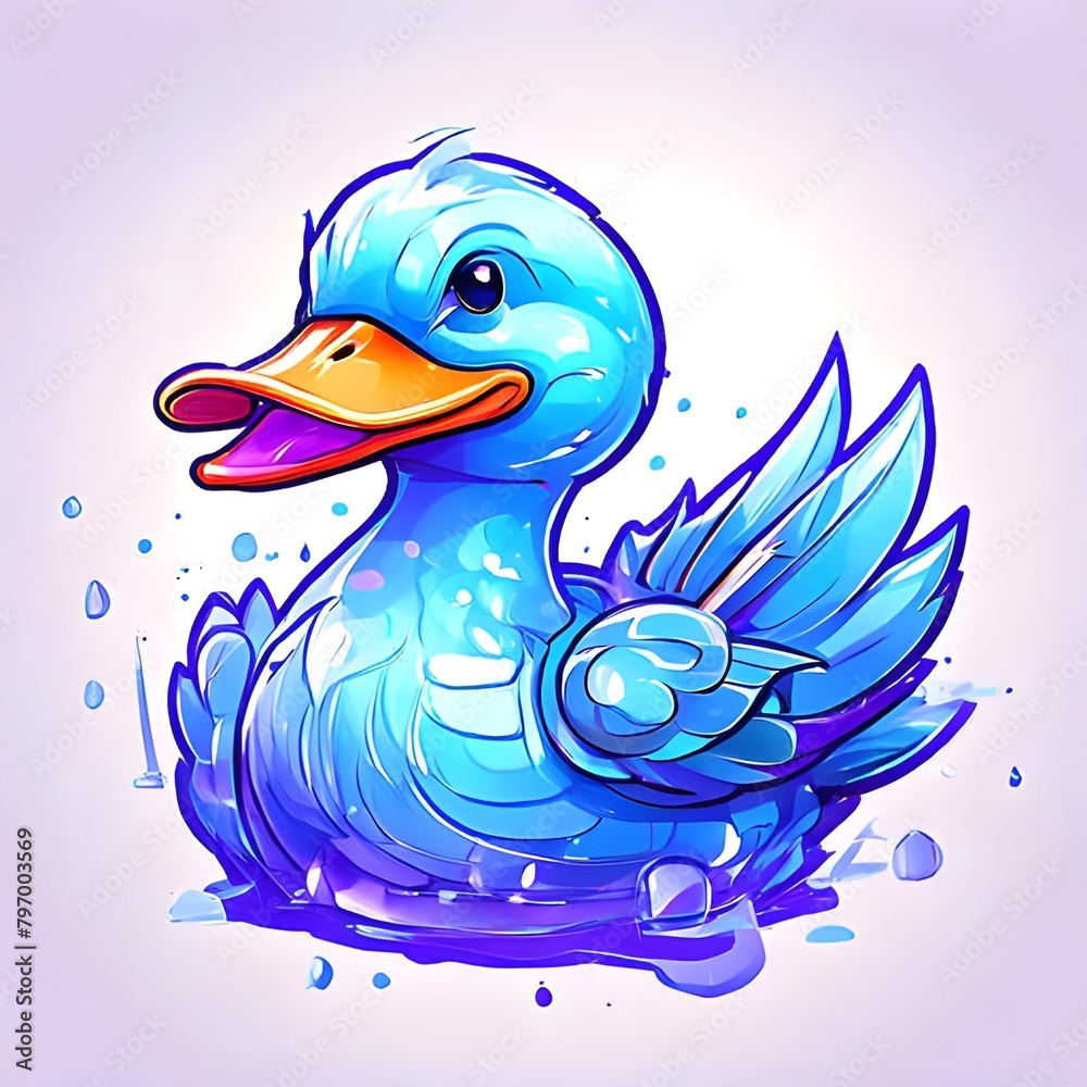Obraz premium duck on water