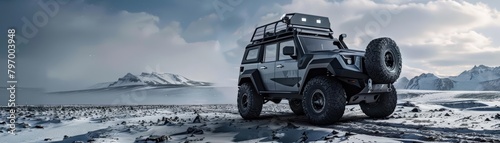 Offroad enthusiasts celebrate the release of a wolfinspired vehicle, perfect for pack travel and rugged terrain