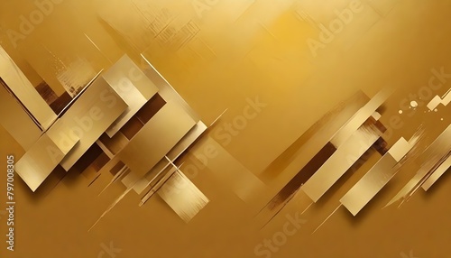 Abstract Gold inspired Digital Art Painting Graphic Artwork Golden Background Design photo