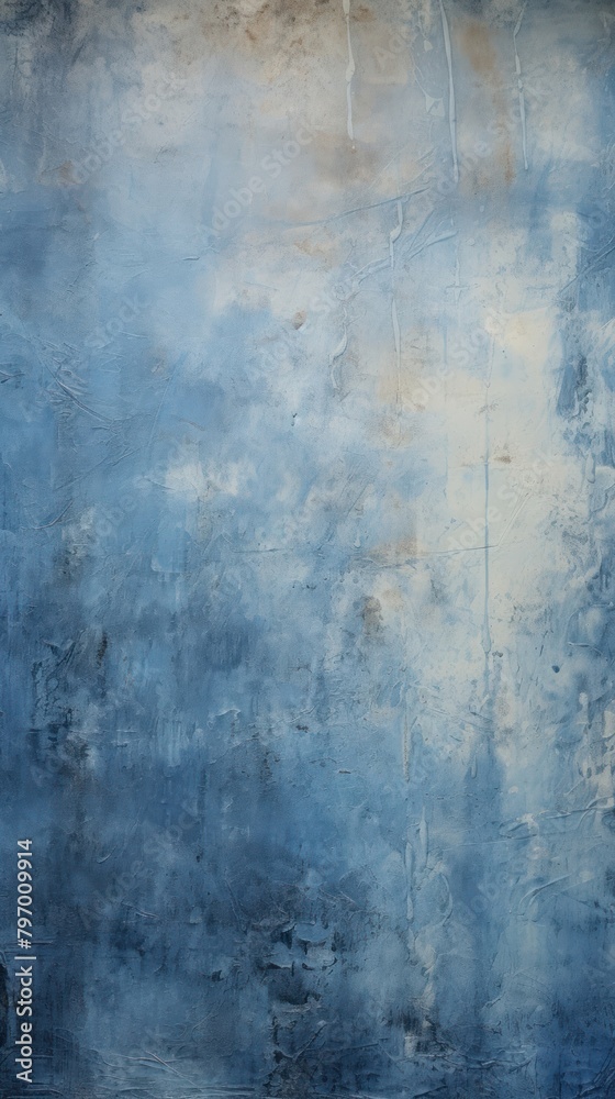Obraz premium Blue wall canvas rough.