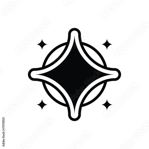 Flat star illustration design isolated