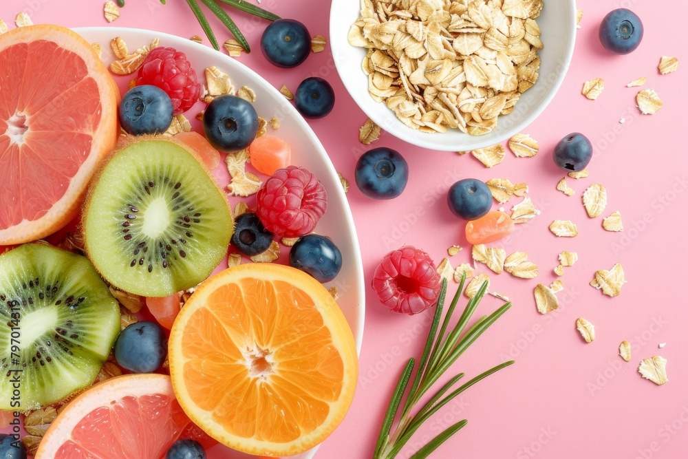Oatmeal with fruit on a salmon-colored background food photography 8k perfect lighting --chaos 20 --ar 3:2 --style raw Job ID: 71abd6f7-ac59-4207-ab79-c29d65d5c6ae Oatmeal with fruit on a salmon-colored background food photography 8k perfect lighting --chaos 20 --ar 3:2 --style raw Job ID: 71abd6f7-ac59-4207-ab79-c29d65d5c6ae