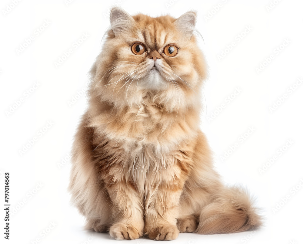 Beautiful red cat isolated on a white background Beautiful red cat isolated on a white background