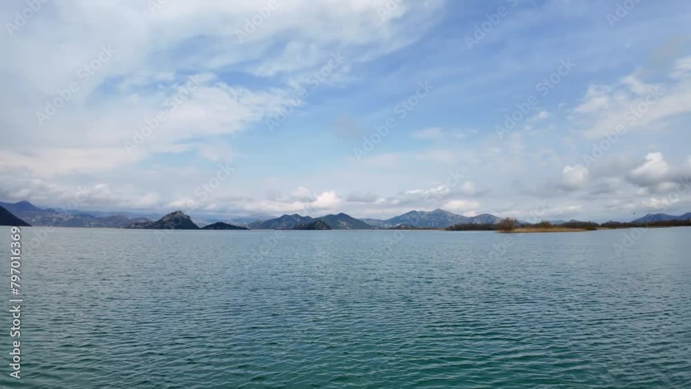 Lake Skadar, Lake Scutari, Lake Shkodër and Lake Shkodra in Montenegro and Albania border, Balkan peninsula. Video from boat. Lake Skadar, Lake Scutari, Lake Shkodër and Lake Shkodra in Montenegro and Albania border, Balkan peninsula. Video from boat.