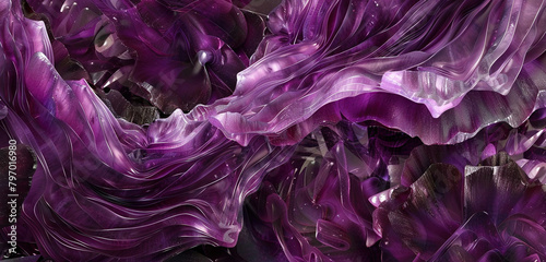 Royal Amethyst Elegance Rich amethyst hues dance in dramatic abstract patterns, ideal for upscale wine branding or gourmet product packaging.