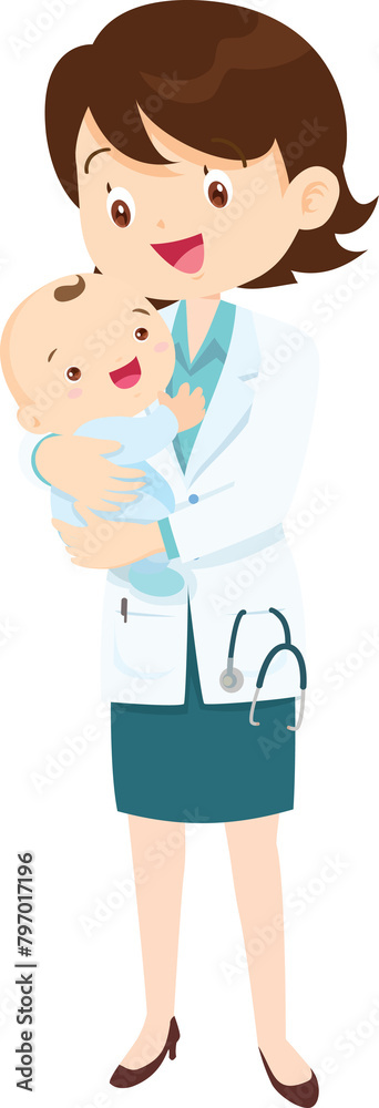 doctor or nurse,Midwife holding baby in arms doctor or nurse,Midwife holding baby in arms