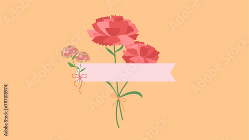Express gratitude to mom with this delightful flower box vector, featuring a lush garden of blooms that convey appreciation and love. Add a touch of beauty to your Mother's Day creations!