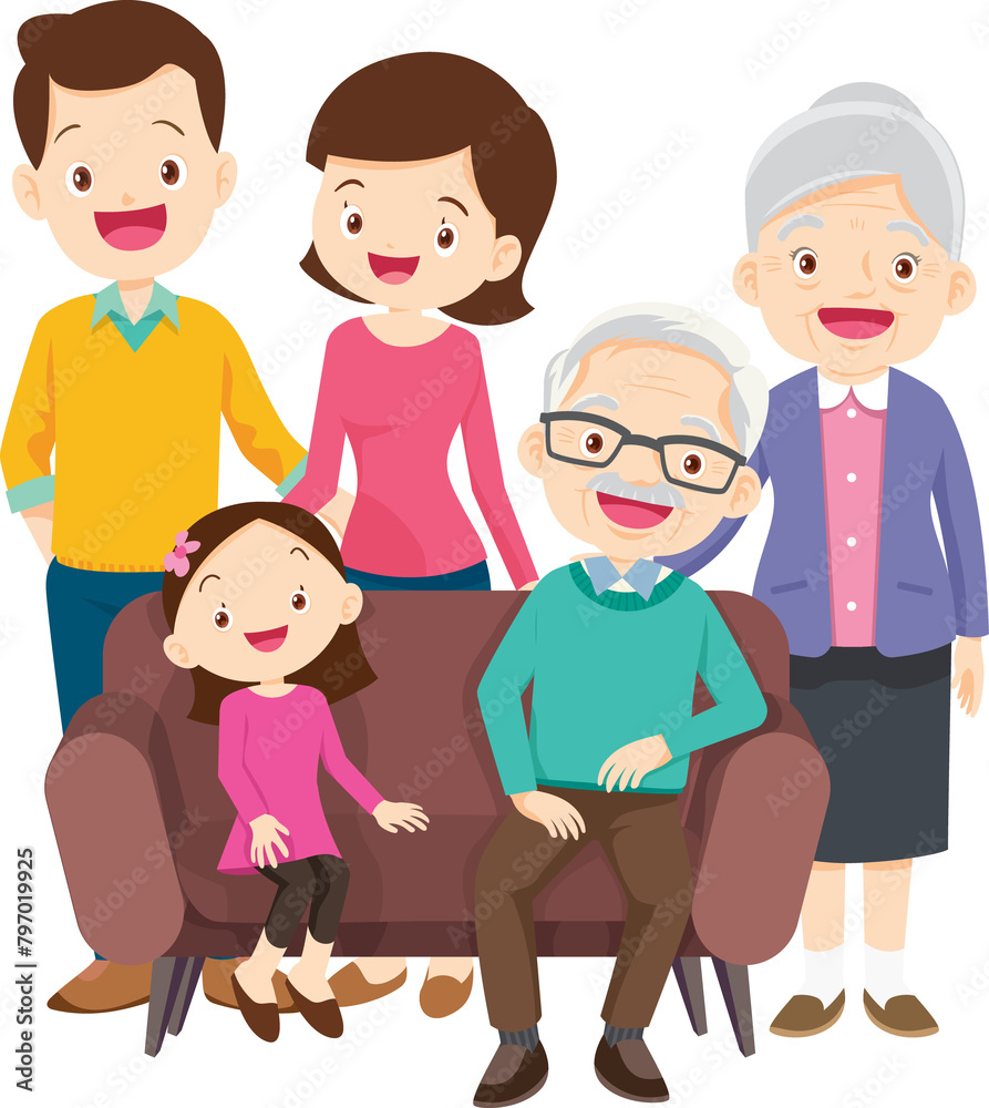 big family happy Portrait big family happy Portrait