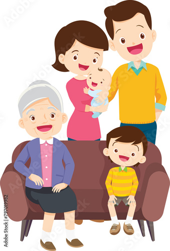 big family happy Portrait