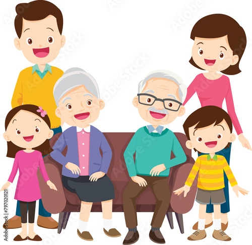 big family happy Portrait