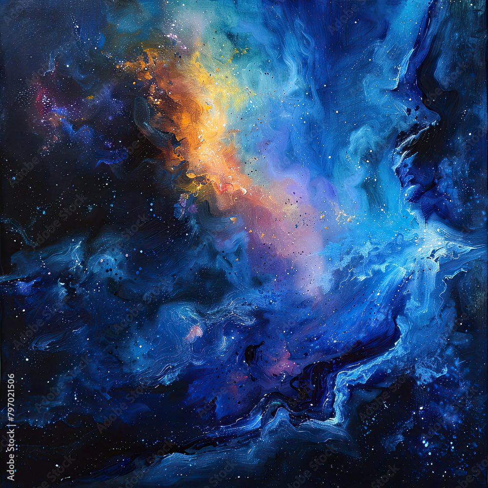 Galactic Dreams Oil-Painted Space Odyssey Galactic Dreams Oil-Painted Space Odyssey