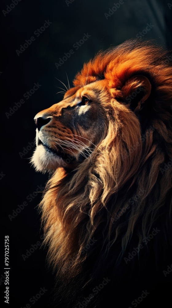 Fototapeta premium Lion wildlife mammal animal