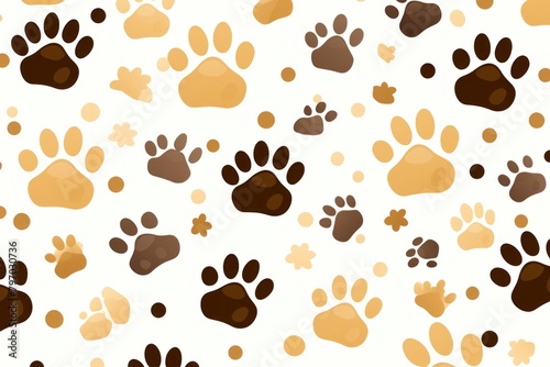 Paw print pattern footprint pet