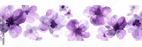 Watercolor Floral Patterns for Decoration Generative AI