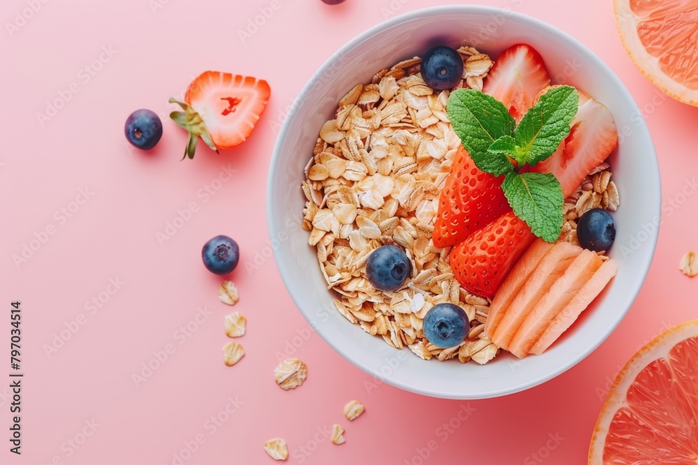 Muesli sets breakfast trends with natural, nourishing choices that align with dietary needs, complemented by oatmeal packed with nutrients for an energizing, nutritious breakfast. Muesli sets breakfast trends with natural, nourishing choices that align with dietary needs, complemented by oatmeal packed with nutrients for an energizing, nutritious breakfast.