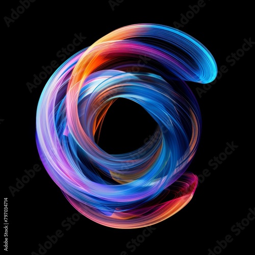 Vibrant Abstract Swirl of Colors