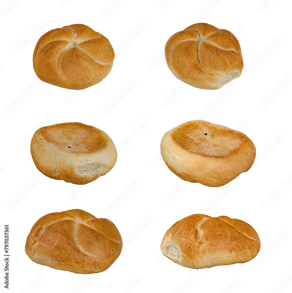 buns on white background buns on white background