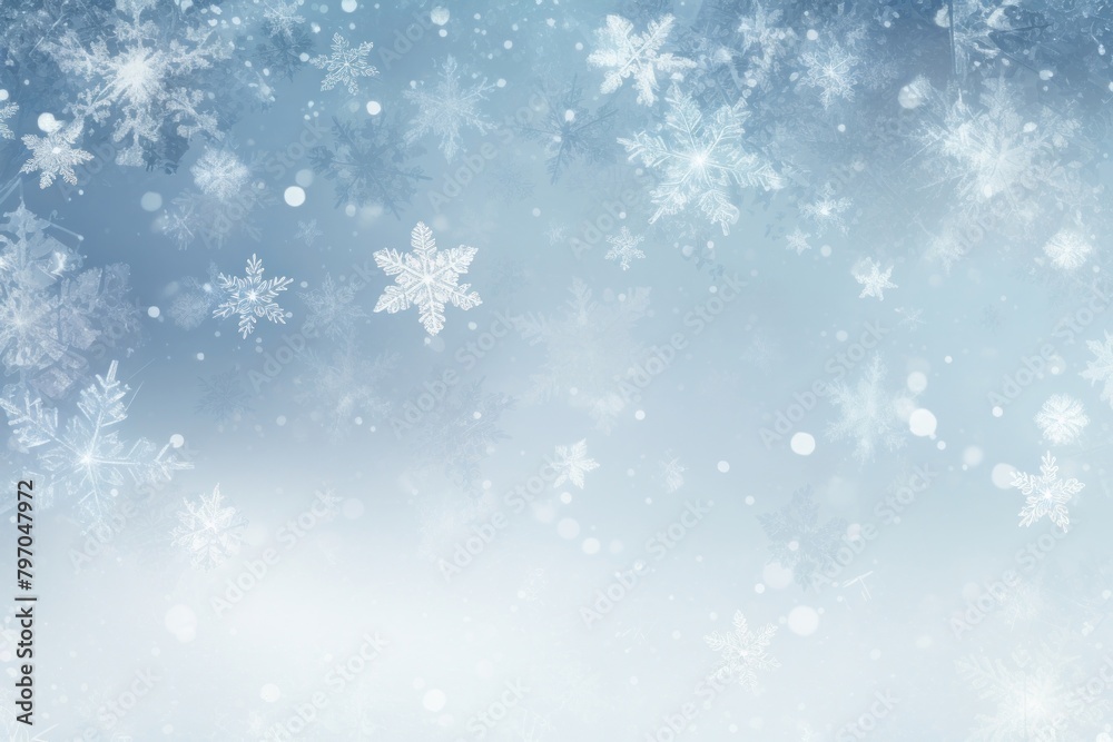 Fototapeta premium Snowflakes backgrounds celebration decoration.