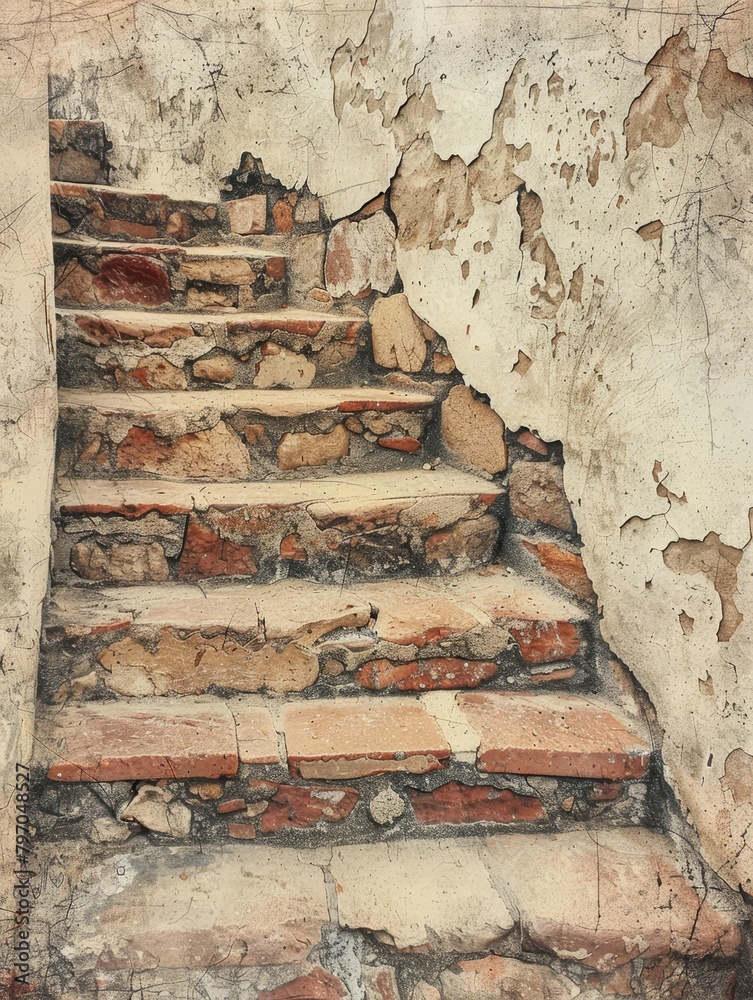 Stunning Erosion Causing Deposits Following Staircase Lasting Creeping image