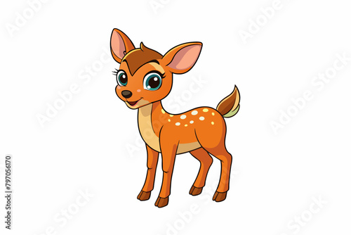 deer cartoon vector illustration