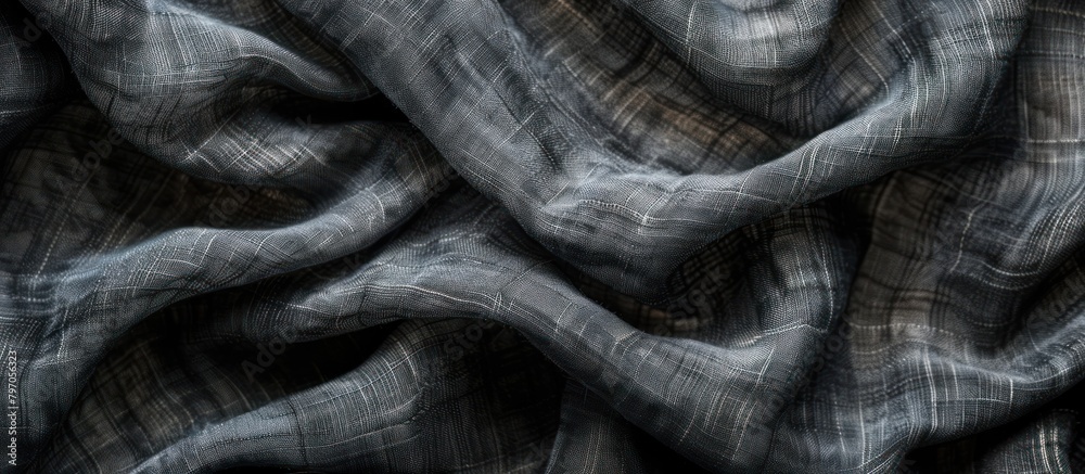 Fototapeta premium Aged Black and White Fabric Texture