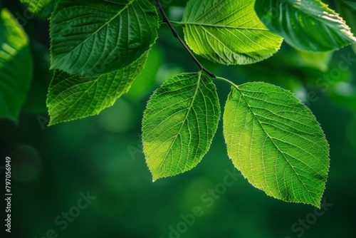 Close-Up Of  Dark green leaves. Beautiful simple AI generated image in 4K, unique. © ArtSpree